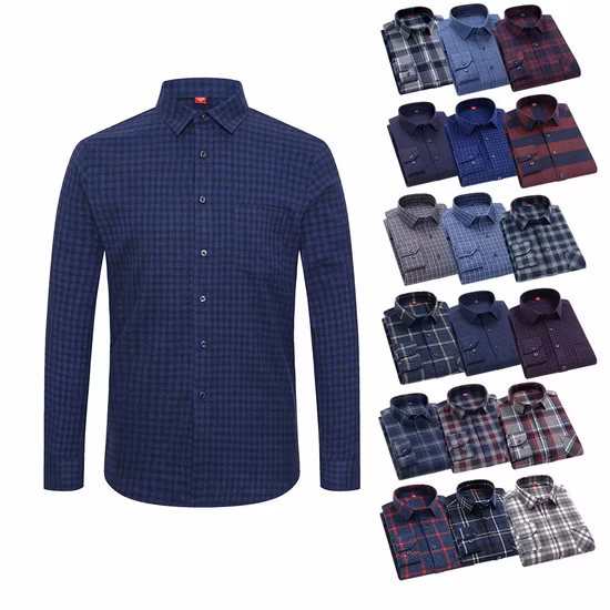 Custom 100% Cotton Men&prime;s Dress Shirt Long Sleeve Casual Formal Business Shirts